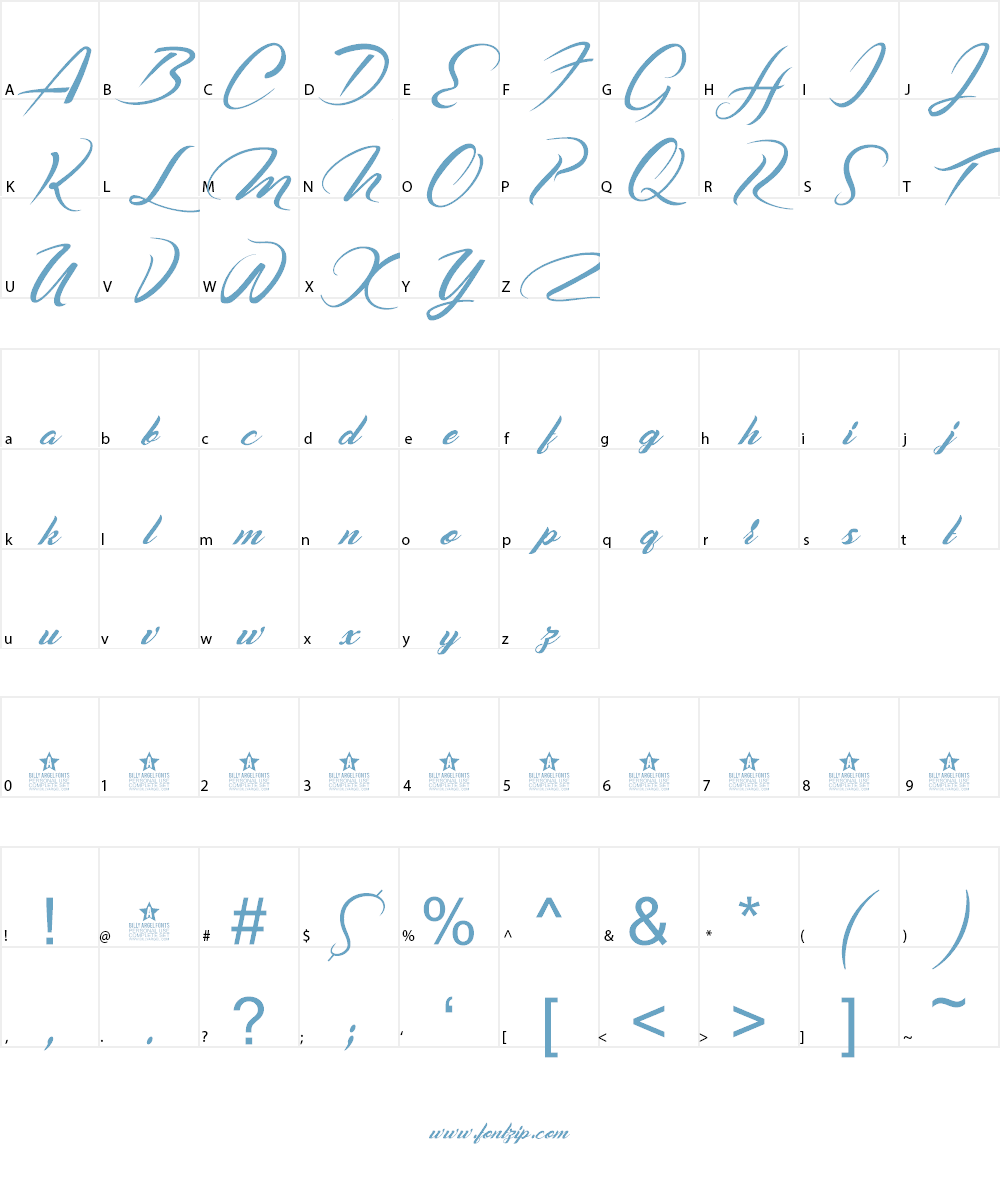 Casablanca Noir Personal Use Font Character